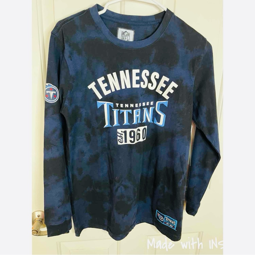 NEW Kids Tennessee Titan Long Sleeve Tie Dye Tee